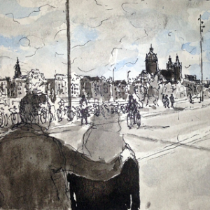 By bike (Amsterdam)