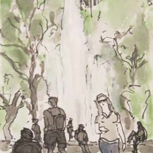 Fountain at Washington square (New York)