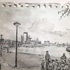 IJ haven from Azartplein (Amsterdam)