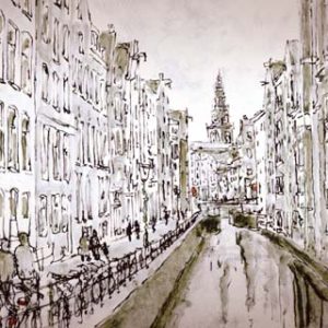 The Oudezijds Kolk, Amsterdam (label Brewery the Prael)