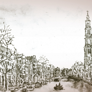 The Wester Church, Amsterdam (label Brewery the Prael)