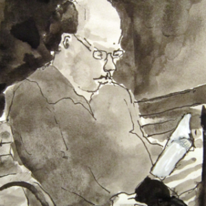 Reading man