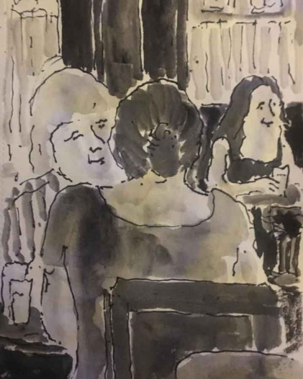 Talking and drinking in Welling 2