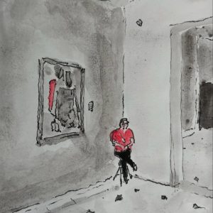 In the corner