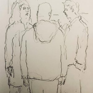 Talking people