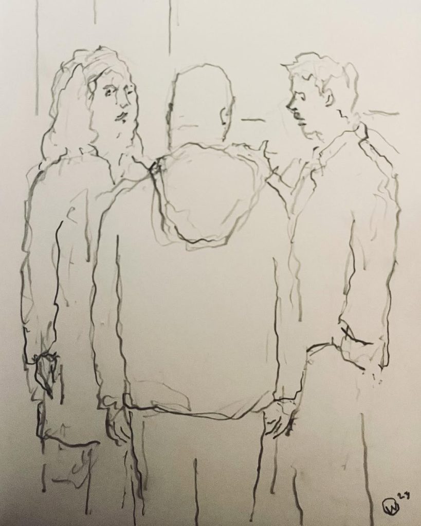 Talking people
